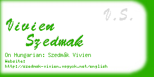 vivien szedmak business card